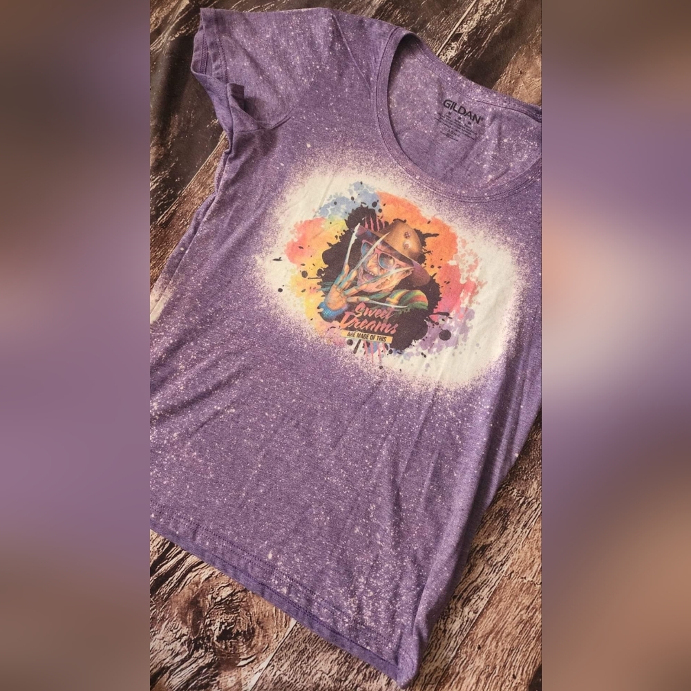Freddy Krueger Sweet Dreams bleached tshirt